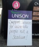 Salford City Reds Secret Bail Out Protest